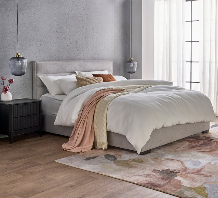 Saville Queen Gas Grey Bed Frame